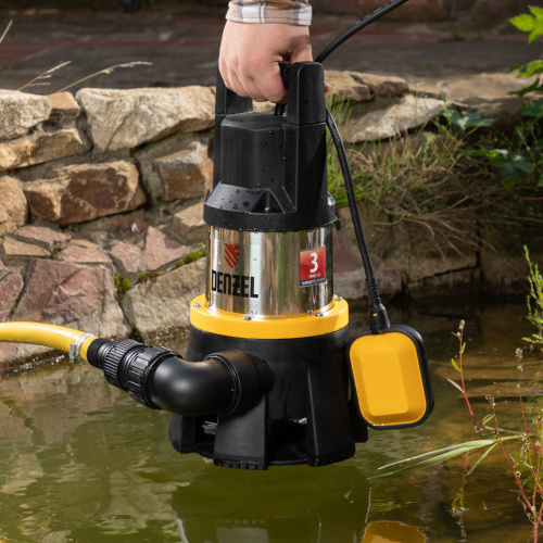 Дренажный насос DP1400X, 1400 Вт, подъем 11 м, 25000 л/ч Denzel по ценам производителя в Санкт-Петербурге с доставкой по всей России