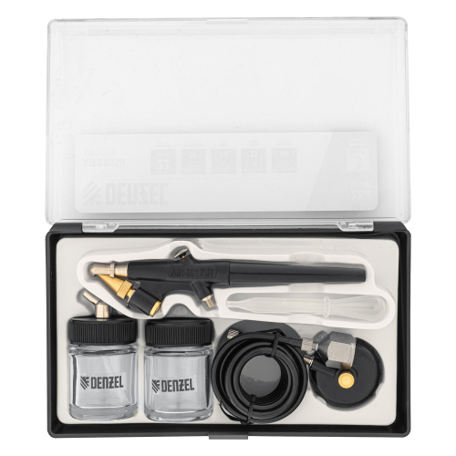 Аэрограф с нижним бачком AB2, 0,8 мм, 22 мл, 11 л/мин Denzel по ценам производителя в Санкт-Петербурге с доставкой по всей России