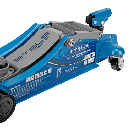 Домкрат гидравлический подкатной, поворотная рукоятка, 2 т, Low Profile, 100-350 мм Stels по ценам производителя в Санкт-Петербурге с доставкой по всей России