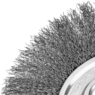 Щетка для УШМ, 175 мм, посадка 22.2 мм, плоская, витая проволока 0.3 мм Сибртех купить в Москве с доставкой по всей России | ProtosMarket.ru