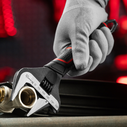 Ключ разводной, тонкие губки, фосфатированный, двухкомпонентная рукоятка, 250 мм, PRO Matrix купить в Москве с доставкой по всей России | ProtosMarket.ru