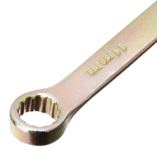 Ключ комбинированный, 11 мм, желтый цинк Сибртех купить в Москве с доставкой по всей России | ProtosMarket.ru