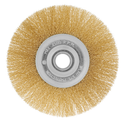 Щетка для УШМ, 175 мм, посадка 22.2 мм, плоская, латунированная витая проволока Matrix по ценам производителя в Санкт-Петербурге с доставкой по всей России