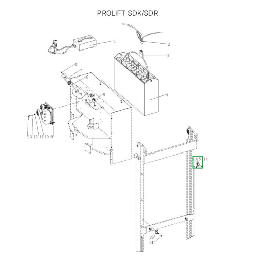 Концевой выключатель двигателя подъема для штабелеров  SDR/SDK по ценам производителя в Санкт-Петербурге с доставкой по всей России