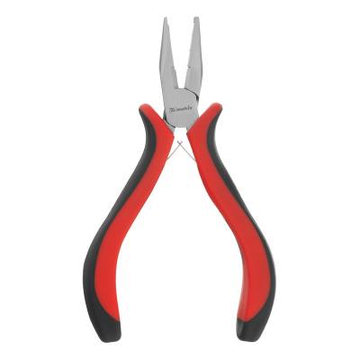 Длинногубцы прямые Mini, 130 мм, никелированные, авторазжим, двухкомпонентные рукоятки Matrix купить в Москве с доставкой по всей России | ProtosMarket.ru