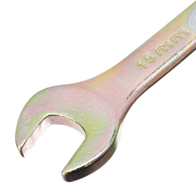 Ключ комбинированный, 15 мм, желтый цинк Сибртех купить в Москве с доставкой по всей России | ProtosMarket.ru