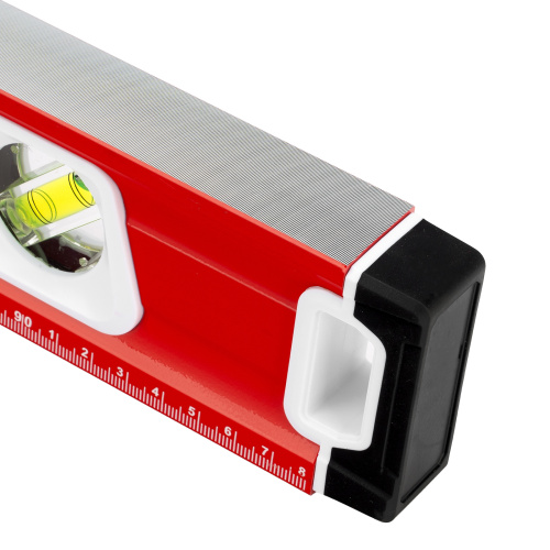 Уровень алюминиевый, магнит, фрезерованный, 3 глазка (1 зеркальный) двухкомпонентные рукоятки, 1000 мм Matrix купить в Москве с доставкой по всей России | ProtosMarket.ru