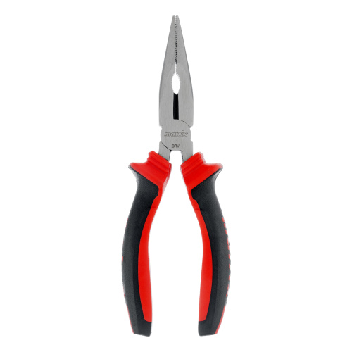 Длинногубцы прямые, 160 мм, хром-ванадий, двухкомпонентные рукоятки Matrix по ценам производителя в Санкт-Петербурге с доставкой по всей России