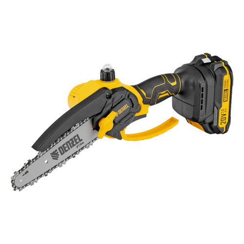 Цепная мини-пила аккумуляторная бесщет., CCS-150, шина 150 мм, Li-Ion, 20 В Denzel по ценам производителя в Санкт-Петербурге с доставкой по всей России