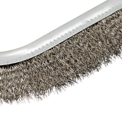 Щетка металлическая с пластмассовой ручкой, нержавеющая проволока DENZEL по ценам производителя в Санкт-Петербурге с доставкой по всей России