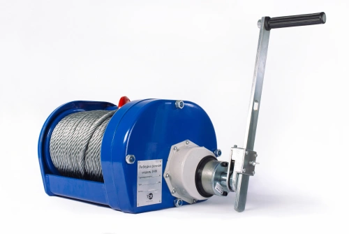 Лебедка ручная барабанная с тросом 3000кг  40м с храповым механизмом TOR JHW по ценам производителя в Санкт-Петербурге с доставкой по всей России