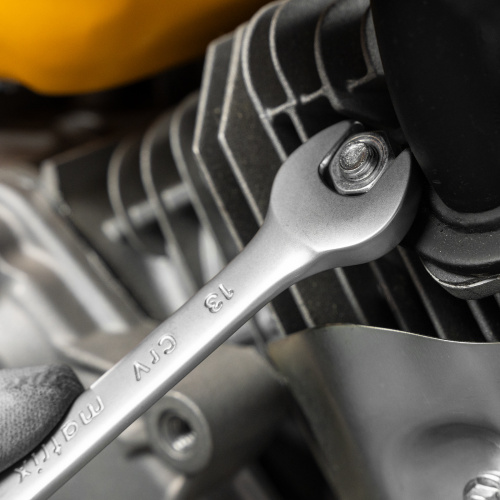 Набор ключей комбинированных, 6-22 мм, 12 шт, CrV, матовый хром Matrix купить в Москве с доставкой по всей России | ProtosMarket.ru