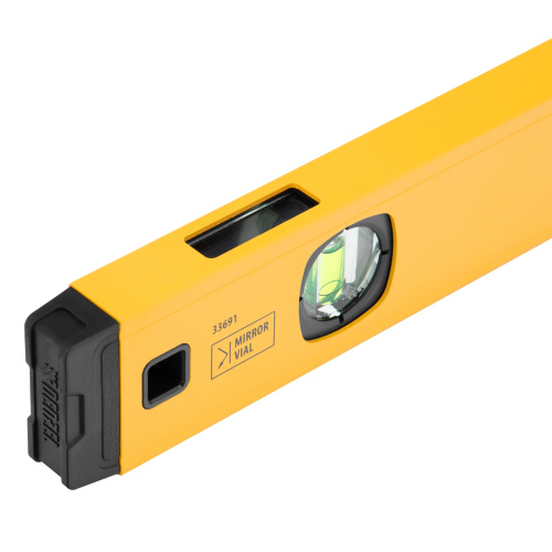 Уровень алюминиевый, магнит, фрезерованный, 3 глазка (1 зеркал.) 0,5 мм/м, 600 мм Denzel по ценам производителя в Санкт-Петербурге с доставкой по всей России