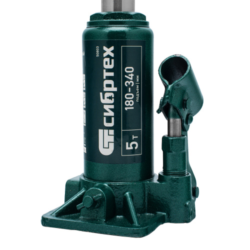 Домкрат гидравлический бутылочный, 5 т, 180-340 мм Сибртех по ценам производителя в Санкт-Петербурге с доставкой по всей России