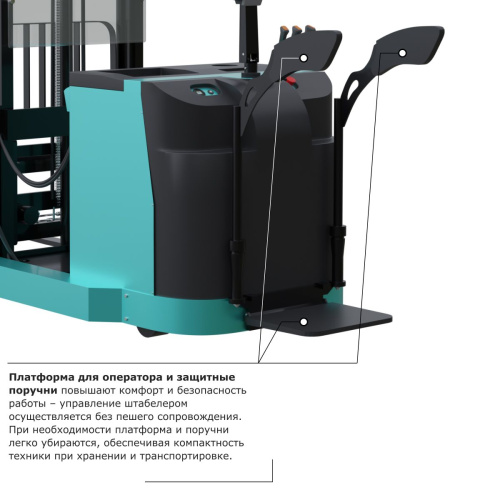 Штабелер с выдвижной мачтой (мини-ричтрак) PROLIFT PRO MRV 2030 по ценам производителя в Санкт-Петербурге с доставкой по всей России