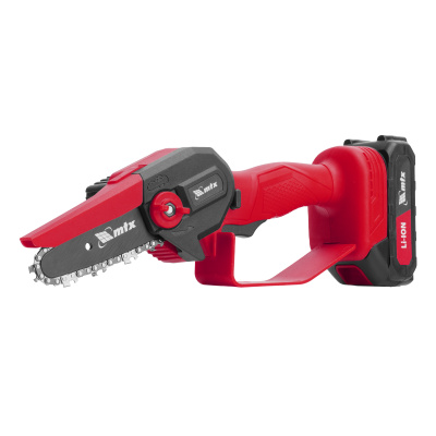 Цепная мини-пила аккумуляторная, MCS-100, шина 100 мм, Li-Ion, 20 В MTX по ценам производителя в Санкт-Петербурге с доставкой по всей России