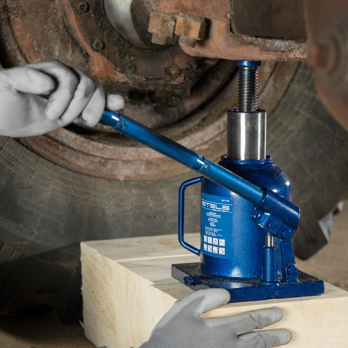 Домкрат гидравлический бутылочный телескопический, 10 т, H подъема 170-430 мм Stels по ценам производителя в Санкт-Петербурге с доставкой по всей России