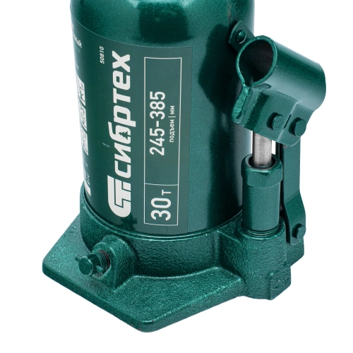 Домкрат гидравлический бутылочный, 30 т, 245-385 мм Сибртех по ценам производителя в Санкт-Петербурге с доставкой по всей России