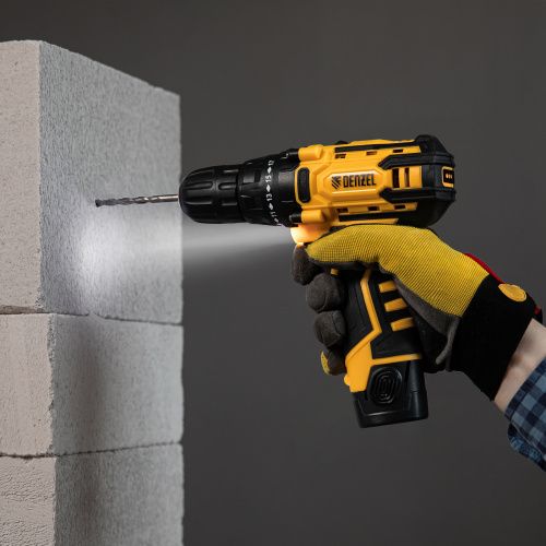 Дрель-шуруповерт аккумуляторная CDL-12CB, Li-Ion, 12 В, 1 акк. Denzel купить в Москве с доставкой по всей России | ProtosMarket.ru