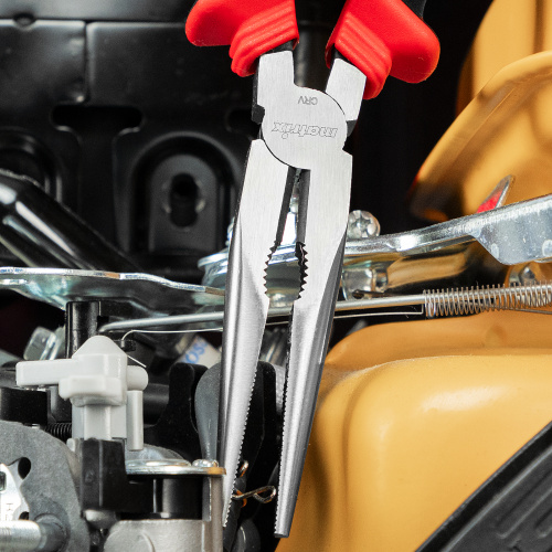 Длинногубцы прямые, 200 мм, хром-ванадий, двухкомпонентные рукоятки Matrix по ценам производителя в Санкт-Петербурге с доставкой по всей России