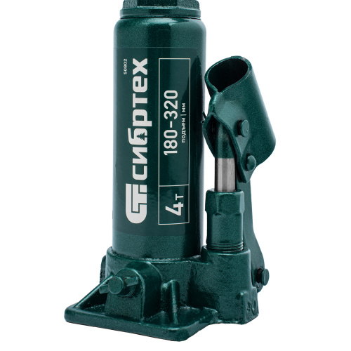 Домкрат гидравлический бутылочный, 4 т, 180-320 мм Сибртех по ценам производителя в Санкт-Петербурге с доставкой по всей России