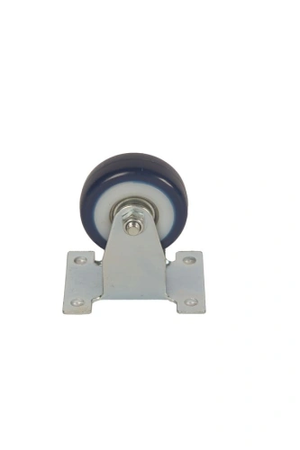 Колесо аппаратное неповоротное FCv 25 50 мм (синяя резина) по ценам производителя в Санкт-Петербурге с доставкой по всей России