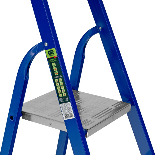 Стремянка, 7 ступеней, стальной профиль, алюминиевые ступени Сибртех купить в Москве с доставкой по всей России | ProtosMarket.ru