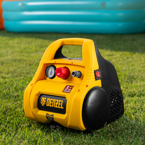 Компрессор воздушный безмасляный РС 1/6-180,1, 1 кВт, 180 л/мин, 6 л Denzel купить в Москве с доставкой по всей России | ProtosMarket.ru