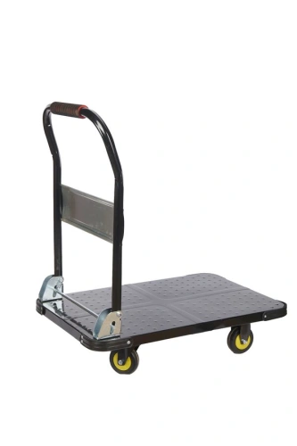 Тележка платформенная 600 кг TOR PH600 (720х470) со складной ручкой (пластиковые колеса 100 мм) по ценам производителя в Санкт-Петербурге с доставкой по всей России