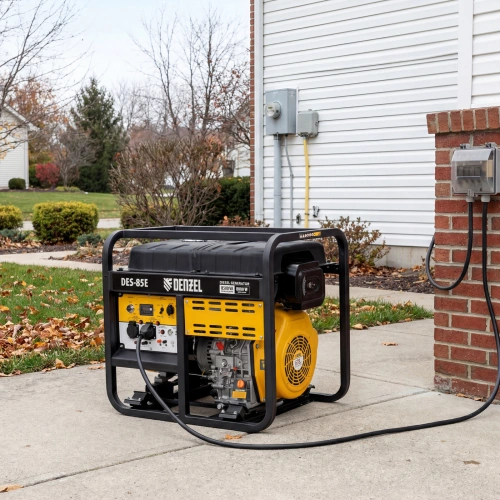 Генератор дизельный DES-85E, 8,5 кВт, 230 В, 16 л, электростартер Denzel по ценам производителя в Санкт-Петербурге с доставкой по всей России