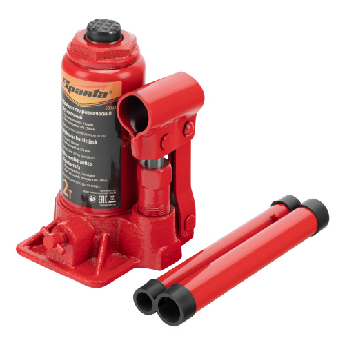 Домкрат гидравлический бутылочный, 2 т, h подъема 148-278 мм Sparta по ценам производителя в Санкт-Петербурге с доставкой по всей России