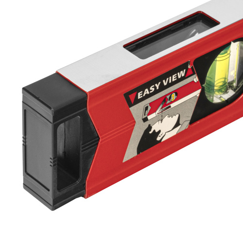 Уровень алюминиевый магнитный, 1000 мм, фрезерованный, 3 глазка (1 зеркальный) усиленный Matrix по ценам производителя в Санкт-Петербурге с доставкой по всей России