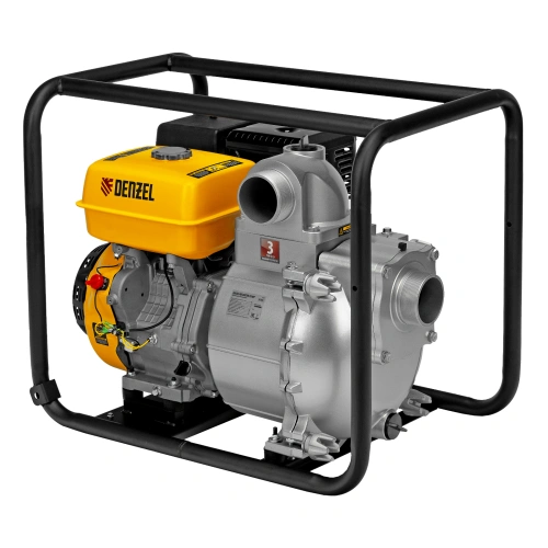 Мотопомпа бензиновая для грязной воды PX-80D, 15 л.с, 3", 1500 л/мин, глубина 8 м , напор 30 м Denzel по ценам производителя в Санкт-Петербурге с доставкой по всей России