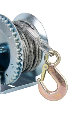 Лебедка ручная барабанная с тросом  400кг  10м оцинкованная TOR FD по ценам производителя в Санкт-Петербурге с доставкой по всей России