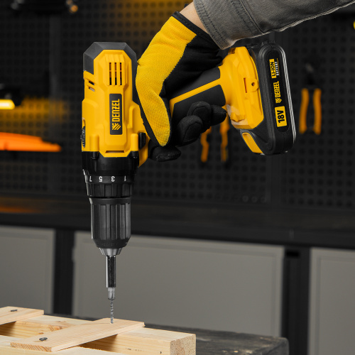 Дрель-шуруповерт аккумуляторная CDL-IB-18-02, Li-Ion, 18 В, 2 акк. Denzel купить в Москве с доставкой по всей России | ProtosMarket.ru