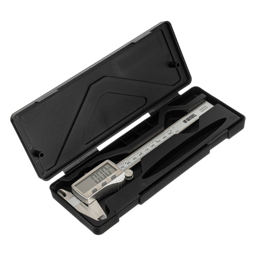 Штангенциркуль, 150 мм, электронный, большой дисплей, с глубиномером Denzel купить в Москве с доставкой по всей России | ProtosMarket.ru