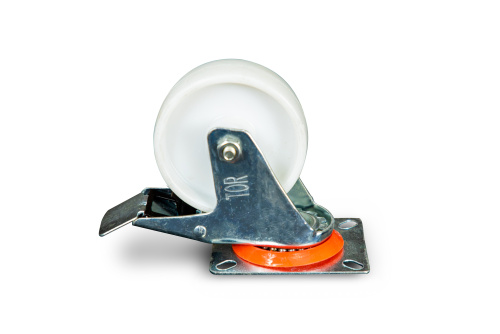 Колесо поворотное полипропилен SRCnb 42 100 мм с тормозом (N) купить в Москве с доставкой по всей России | ProtosMarket.ru