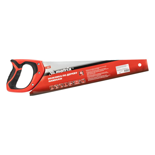 Ножовка по дереву, 450 мм, 7-8 TPI, зуб-3D, каленый зуб, двухкомпонентная рукоятка Matrix купить в Москве с доставкой по всей России | ProtosMarket.ru