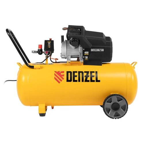 Компрессор воздушный DKV2200/100, Х-PRO 2.2 кВт, 400 л/мин, 100л Denzel по ценам производителя в Санкт-Петербурге с доставкой по всей России