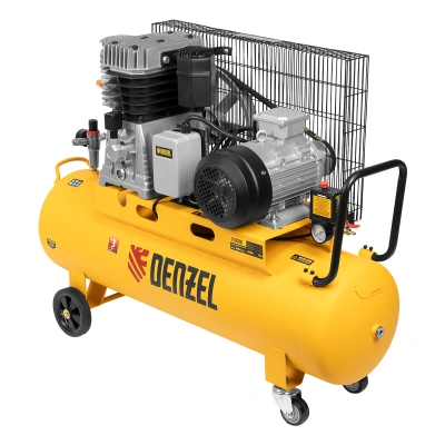 Компрессор воздушный, ременный привод BCI4000-T/100, 4.0 кВт, 100 литров, 690 л/мин Denzel купить в Москве с доставкой по всей России | ProtosMarket.ru