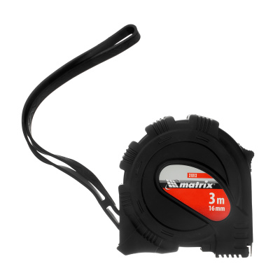 Рулетка Black,3 м х 16 мм,обрезиненный корпус Matrix по ценам производителя в Санкт-Петербурге с доставкой по всей России