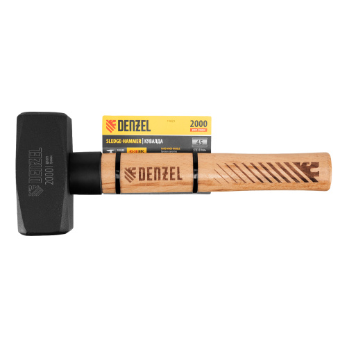 Кувалда, 2000 г, кованая головка, буковая рукоятка Denzel купить в Москве с доставкой по всей России | ProtosMarket.ru