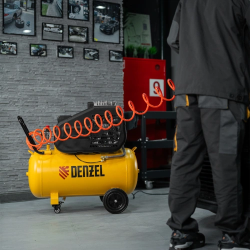 Компрессор воздушный рем. привод BCI 2200/100, 2,2 кВт, 100 литров, 420 л/мин Denzel по ценам производителя в Санкт-Петербурге с доставкой по всей России