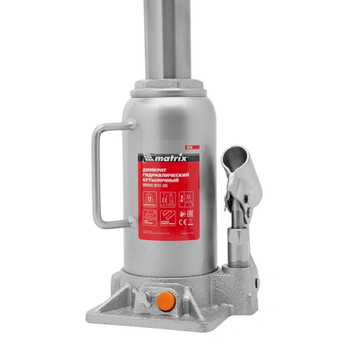 Домкрат гидравлический бутылочный, 12 т, h подъема 230-465 мм Matrix по ценам производителя в Санкт-Петербурге с доставкой по всей России