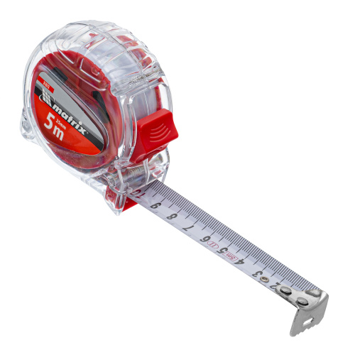 Рулетка Crystal,5 м х 25 мм,корпус из поликарбоната Matrix по ценам производителя в Санкт-Петербурге с доставкой по всей России