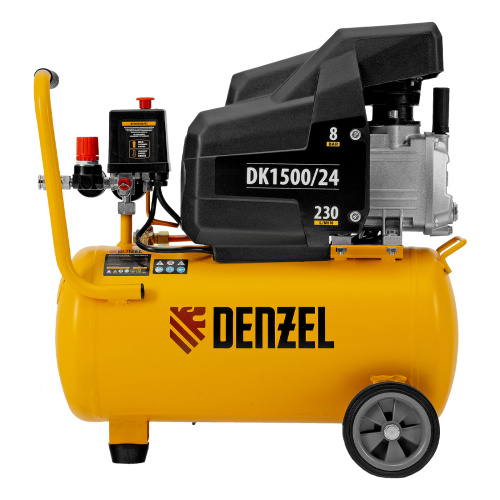 Компрессор воздушный DK1500/24, Х-PRO 1.5 кВт, 230 л/мин, 24 л Denzel купить в Москве с доставкой по всей России | ProtosMarket.ru