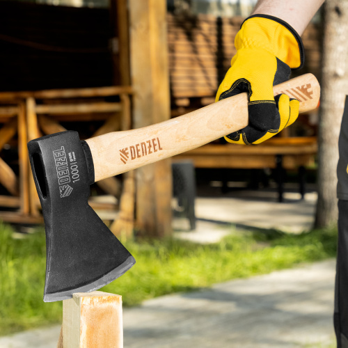 Топор, 1000 г, кованый, буковое топорище Denzel по ценам производителя в Санкт-Петербурге с доставкой по всей России