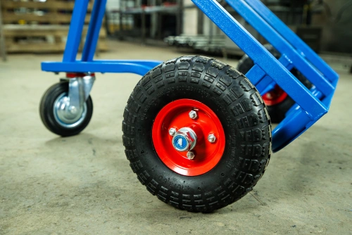 Тележка для газовых баллонов TOR ГБ-2, 2 баллона (250 пневмо колеса + 160 поворотное) по ценам производителя в Санкт-Петербурге с доставкой по всей России