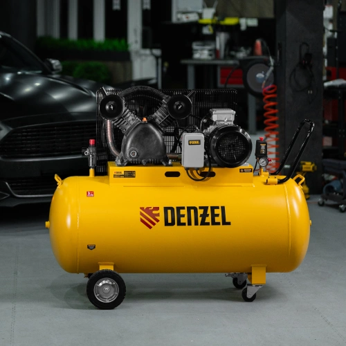 Компрессор воздушный рем. привод BCV 5500-T/270, 5,5 кВт, 270 литров, 850 л/мин Denzel по ценам производителя в Санкт-Петербурге с доставкой по всей России