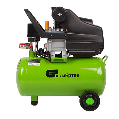 Компрессор воздушный КК-1500/24, 1.5 кВт, 198 л/мин, 24 л, прямой привод, масляный Сибртех по ценам производителя в Санкт-Петербурге с доставкой по всей России
